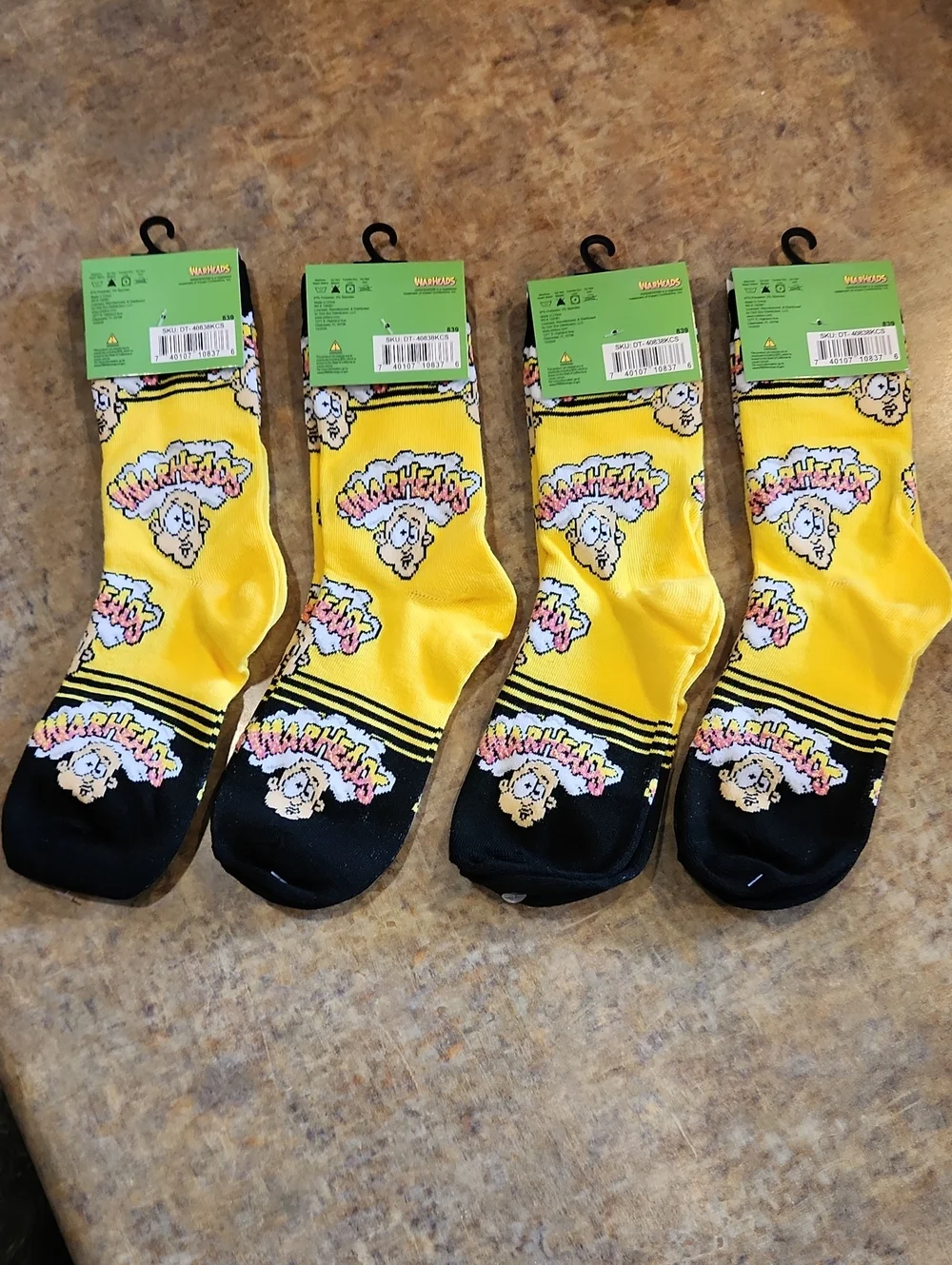 4 Pair Of Warhead Socks